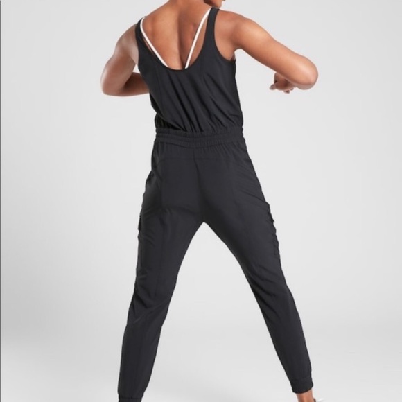 Athleta Unbound Black Jumpsuit NWT - Picture 2 of 6